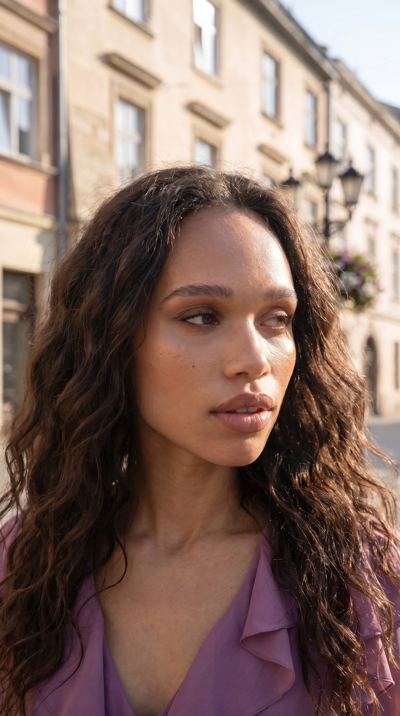 Fashion AI shoot — street, close portrait