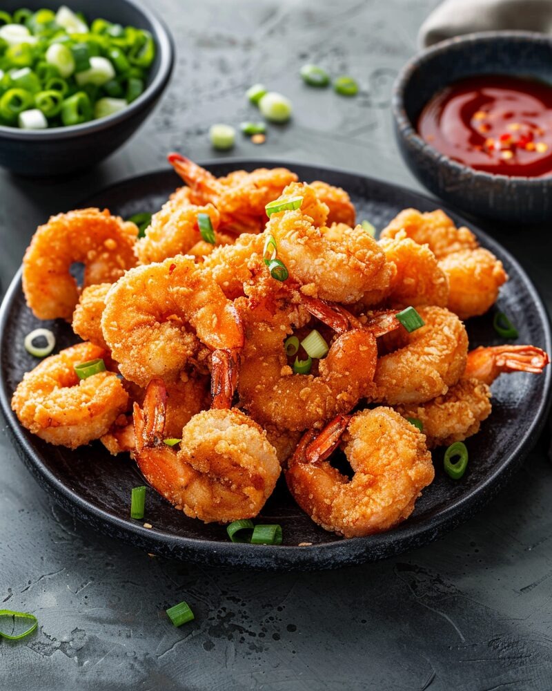 Restaurant menu AI shoot — crispy shrimp