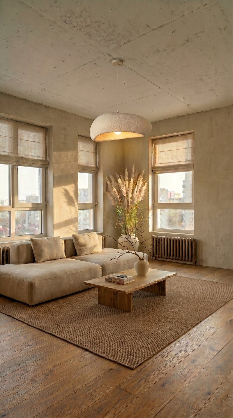 Interior AI design — after, Japandi style
