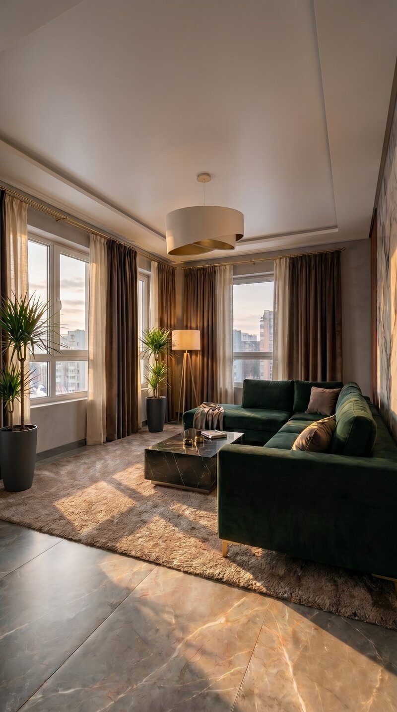 Interior AI design — after, luxury style
